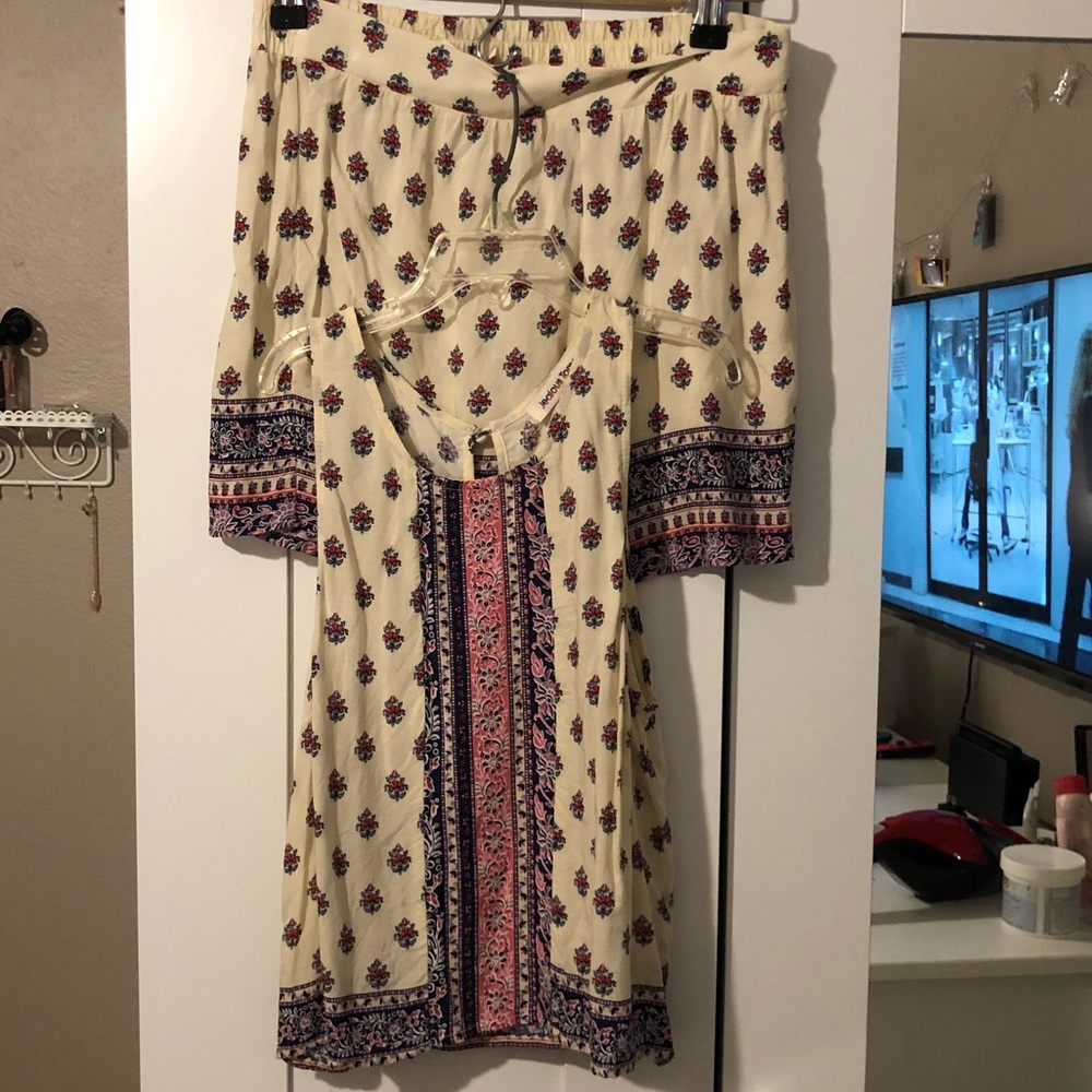 Two piece set, shirt, shorts